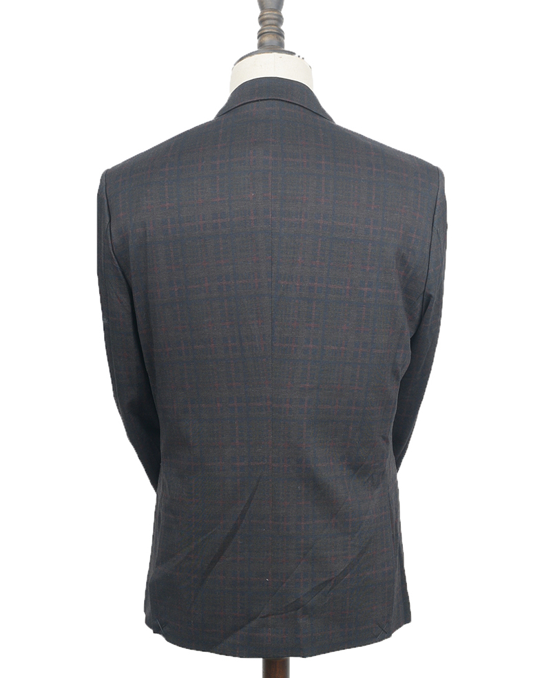 Mens blazer knit plaid 111272 english check
