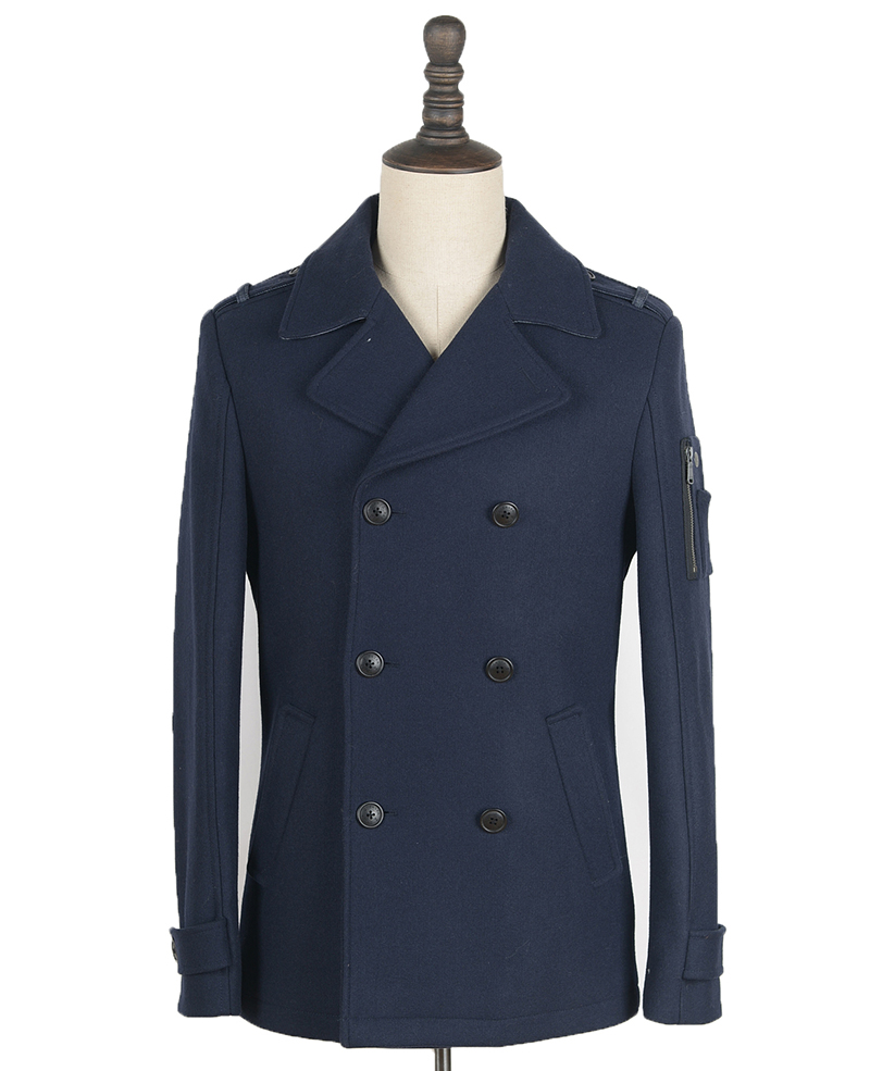 118152(M7C027) WOOL COAT DK NAVY